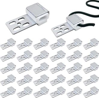 OEM 32 Clips Plateados Para Sof&aacute;, Resortes Met&aacute;licos Para Sof&aacute;, Kit De Resortes Para Muebles, Repuestos Para Sof&aacute;, Clips De Resorte De 5 Orificios Para So