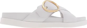 Bally Elida Leather Slide Sandals