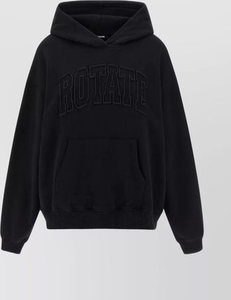 Rotate heavy washed hooded sweatshirt