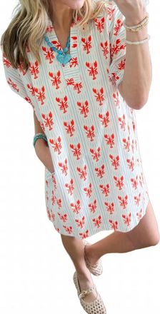 Entro Crawfish Shift Dress In White