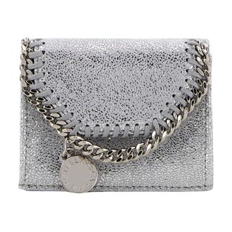 Stella McCartney Stella McCartney, Wallets & Cardholders, female, Gray, Size: ONE SIZE Falabella Tri-Fold Wallet