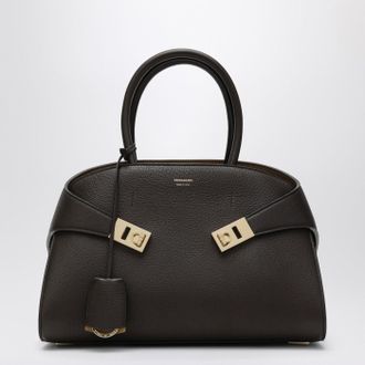 Ferragamo Hug M handbag in brown/ochre leather