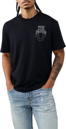 True Religion True No. 1 Buddha Graphic T-Shirt in Jet Black at Nordstrom, Size Xxx-Large