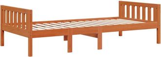 vidaXL Cama Para Ni&ntilde;os Sin Colch&oacute;n Madera Maciza Pino Marr&oacute;n 90x200 Cm Vidaxl