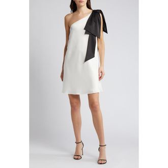 Ted Baker Midori One-Shoulder Satin Dress in Ivory at Nordstrom Rack, Size 4 (Fits Like 10 Us)