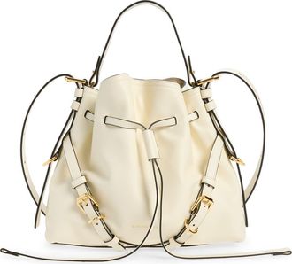 Givenchy Small Voyou Leather Bucket Bag in Ivory at Nordstrom