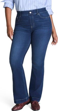 Spanx High Waist Flare Leg Pull-On Jeans in Poseidon at Nordstrom, Size 2X