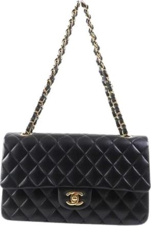 Chanel Pre-owned Vintage Schoudertas - Dames - Vintage Schoudertas - Zwart - ONE Size - Leer - Vintage