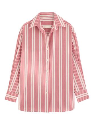 Faithfull The Brand striped button-down shirt - Roze