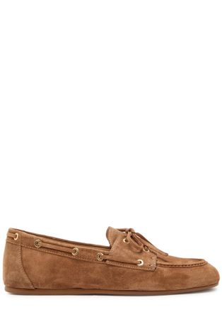 Stuart Weitzman Stuart Weitzman Tinsley Suede Loafers - Tan - 37 (IT37/ UK4)