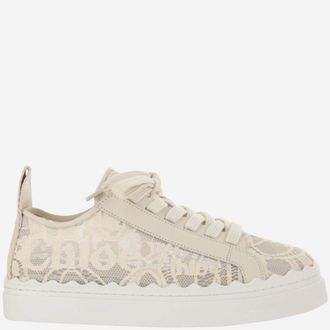 Chlo&eacute; Beige Lauren Sneakers