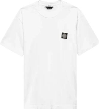 Stone Island Patch Logo T-shirt White 741524113-V0001