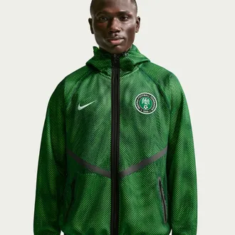 Nike Nigeria Nike Mens Dri-FIT Soccer Anthem Jacket in Green | IH1769-341
