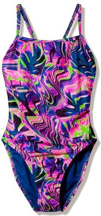 Speedo Female Printed Web Back Badeanzug f&uuml;r Damen | bunt
