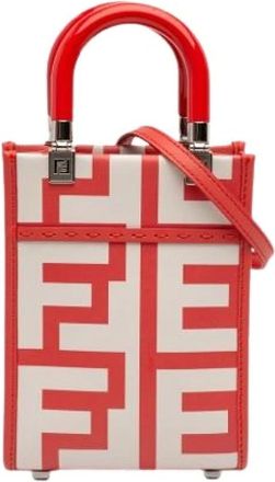 Fendi Pre-owned Mini Bags, female, Multicolor, Size: ONE SIZE Pre-owned Sunshine Shopper Tote