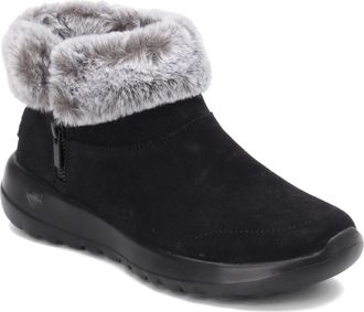 Skechers ON-THE-GO JOY, Womens Bootie, Black/Gray Suede, 4.5 UK (37.5 EU)