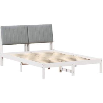 vidaXL Estructura De Cama 135 X 190 Cm Madera De Pino Macizo Vidaxl