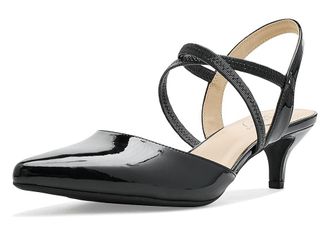 Life Stride Marcella Slingback Shoes High Womens Heels Black : 9.5 W (C), Synthetic