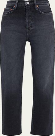 Re/Done 70s Stovepipe Distressed Jeans