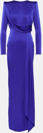 Alex Perry Draped satin gown