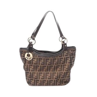 Fendi Pre-owned Shoulder Bags, female, Brown, Size: ONE SIZE Pre-owned Vintage Tote Bag