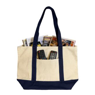 Generic Canvas Tote, Large Foldable Organizer Bag, 45x35cm Canvas Material with Handle, Grocery Shopping Beach Travel Accessory, Work School Gym Carry Tool fo