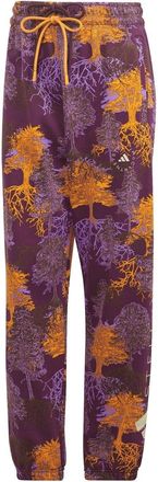 adidas Womens Floral Patterned Regular Joggers in Brown - Size 6 UK