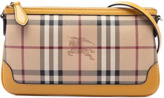 Burberry Pre-owned Burberry Haymarket Check Coated Canvas Peyton Crossbody Ladies SDF3WYJAOHKUWZGS