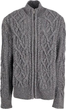 Kenzo Cardigan in maglia con zip - Grigio