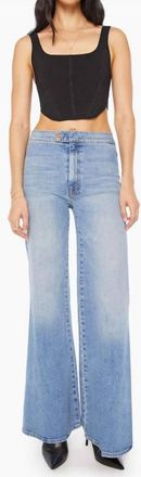 Mother Tab Roller Skimp Jeans In Fight For Your Right