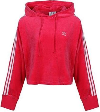 adidas (WMNS) adidas originals Cropped Hoodie Red GI7622