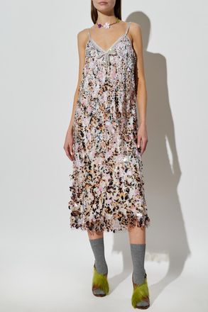 Marni Sequin Dress With Crystals, Womens, Multicolour