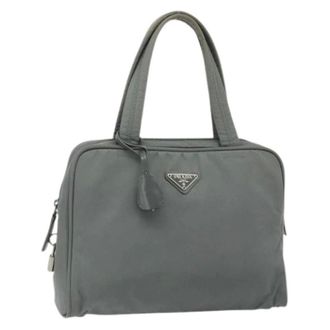 Prada Pre-owned Handbags, female, Gray, Size: ONE SIZE Pre-owned Vintage Hand Bag