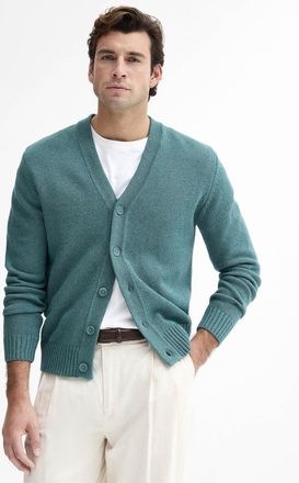 Le 31 Mens Soft knit minimalist Cardigan Sweater