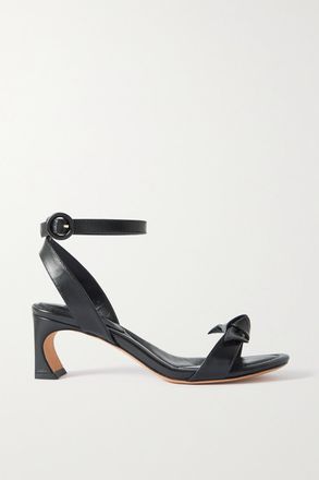 Alexandre Birman Sandali In Pelle Con Fiocco Clarita - Nero