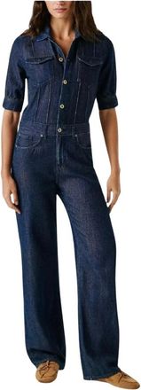 Pepe Jeans London Jumpsuits, female, Blue, Size: XS Evie Jumpsuit