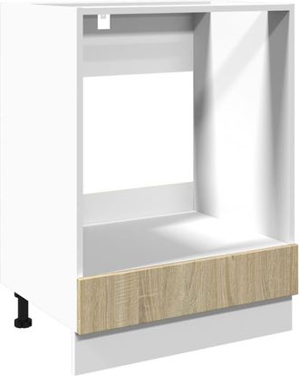 vidaXL Mobile Per Forno Rovere Sonoma 60x46x81,5 Cm Legno Multistrato - Vidaxl