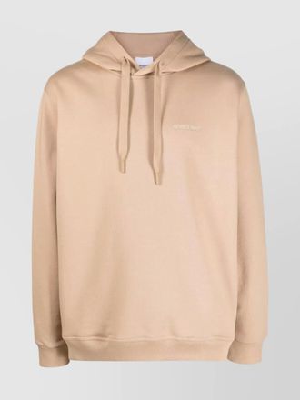 Burberry check hooded sweater with ribbed hems