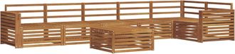vidaXL Conjunto De Sof&aacute;s De Exterior 7 Uds. Natural Vidaxl