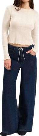 Daze Madison Mid Rise Wide Leg Jeans In Moonlight Rinse