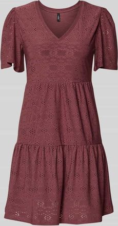 Only Mini-Freizeitkleid mit Lochstickmuster Modell SMILLA LIFE in Altrosa, Gr&ouml;&szlig;e XL