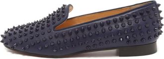 Christian Louboutin Mocassini Dandelion Spikes - Blu