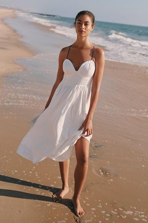 Maeve Seamed Contrast Mini Dress