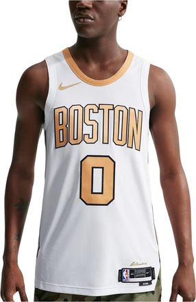 Nike Jayson Tatum Boston Celtics City Edition Dri-FIT ADV NBA Authentic Jersey White HM6086-100