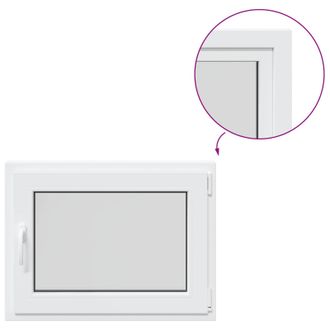 vidaXL Ventana De S&oacute;tano Risor 80 X 55 Cm Pvc Y Vidrio Vidaxl