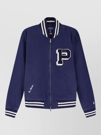 Polo Ralph Lauren cotton ribbed bomber jacket