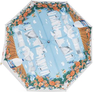 Moschino Folding Umbrella, Unisex, Light Blue