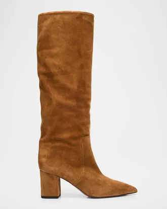 PARIS TEXAS 70mm Anja Suede Knee-High Boots