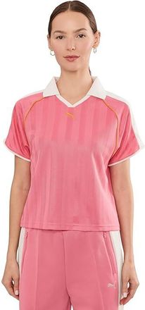 Puma T7 Relaxed Soccer Jersey Womens T Shirt Wild Pink : MD, Polyester