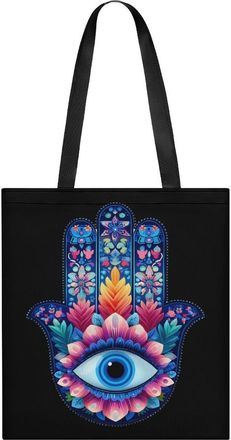 Generic Hamsa Hand Tote Bag for Women Men Shoulder Bags Purses Pouch Handbags